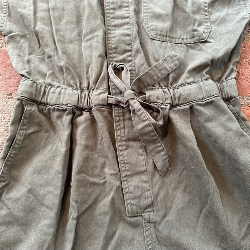 Anthropologie Unpublished Darla Kelp Green Romper Short Jumpsuit Size Small - Picture 3 of 16
